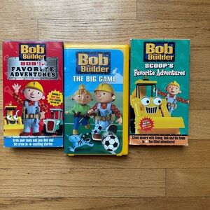 Vintage Bob the builder VHS tapes